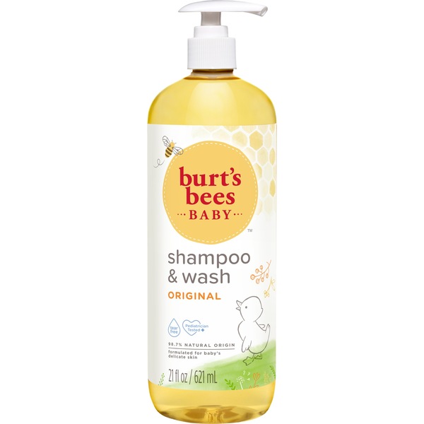 Burt's Bees Baby Shampoo & Wash, Original Tear Free Baby Soap