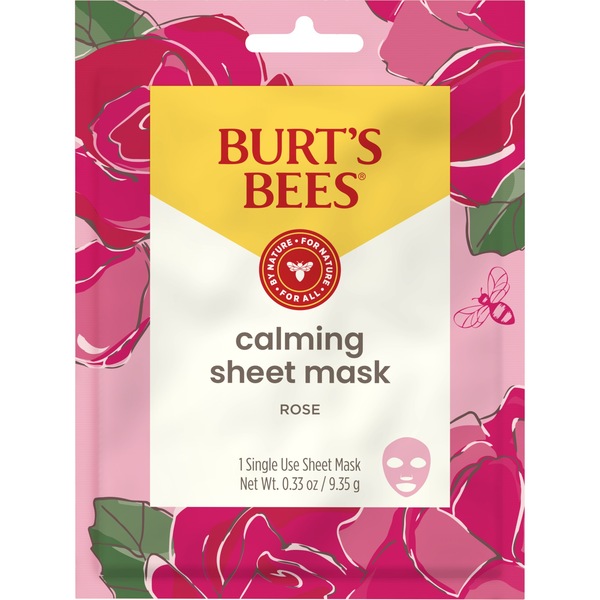 Burt's Bees Calming Sheet Mask with Rose
