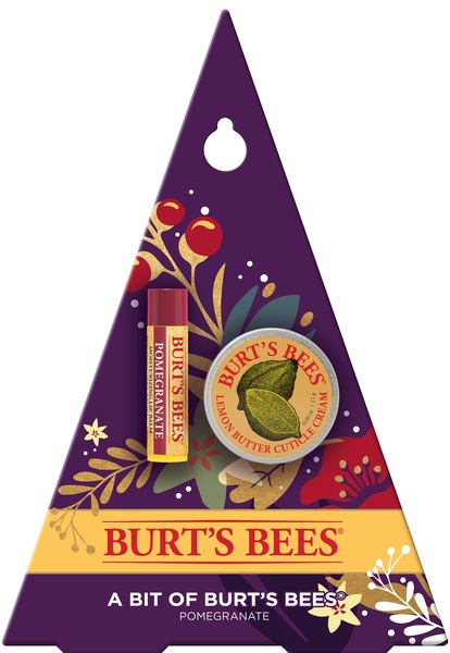 Burt's Bees A Bit of Burt's Bees Pomegranate Lip Balm and Cuticle Cream Holiday Gift Set