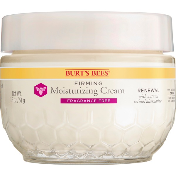 Burt's Bees Renewal Firming and Moisturizing Cream, Fragrance Free, 1.8 OZ