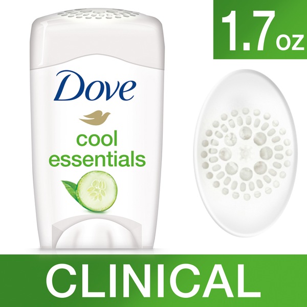 Dove Clinical Protection 48-Hour Antiperspirant Stick, Cool Essentials, 1.7 OZ
