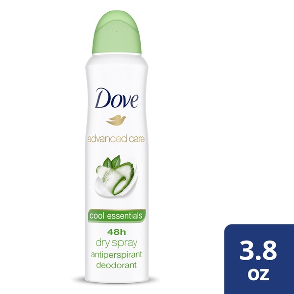 Dove Advanced Care 48-Hour Antiperspirant & Deodorant Dry Spray, Cool Essentials, 3.8 OZ