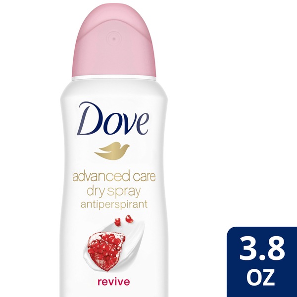 Dove Advanced Care 48-Hour Antiperspirant & Deodorant Dry Spray, Revive, 3.8 OZ