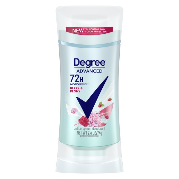 Degree Motionsense 72-Hour Antiperspirant & Deodorant Stick, Berry Cool, 2.6 OZ