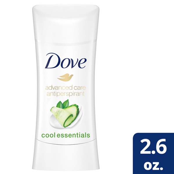 Dove Advanced Care 48-Hour Antiperspirant & Deodorant Stick, Cool Essentials, 2.6 OZ