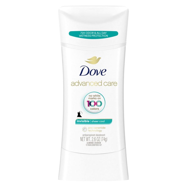 Dove Advanced Care 48-Hour Antiperspirant & Deodorant Stick , Sheer Cool, 2.6 OZ