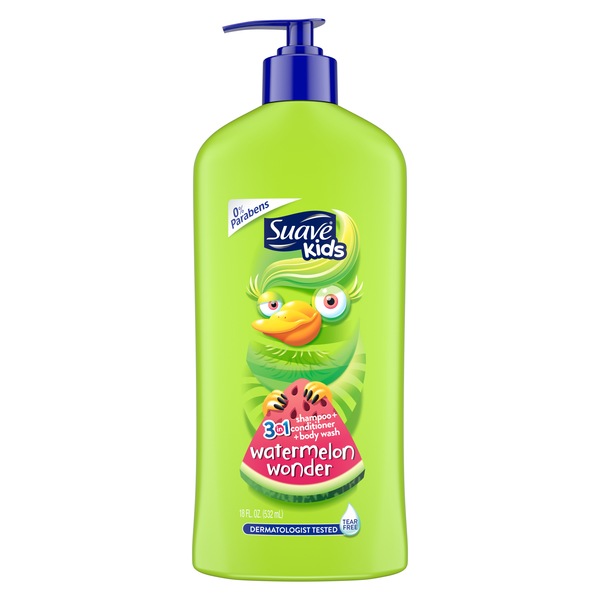 Suave Kids 3-in-1 Shampoo Conditioner & Body Wash