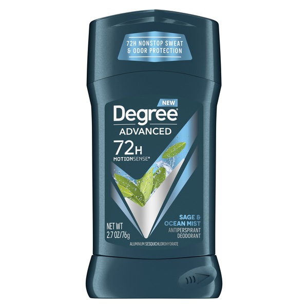 Degree Advanced 72-Hour Antiperspirant & Deodorant Stick, Sage & Ocean Mist, 2.7 OZ