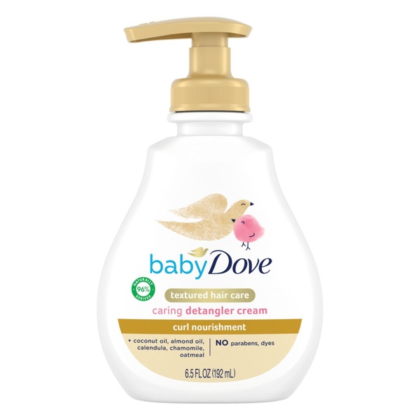 Baby Dove Curl Nourishment Caring Detangler Cream, 6.5 OZ