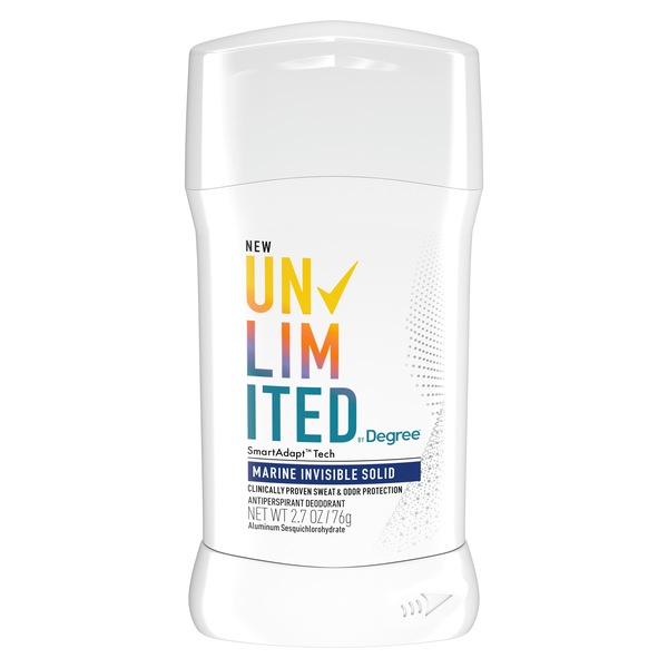 Degree Unlimited Antiperspirant & Deodorant Stick, Marine
