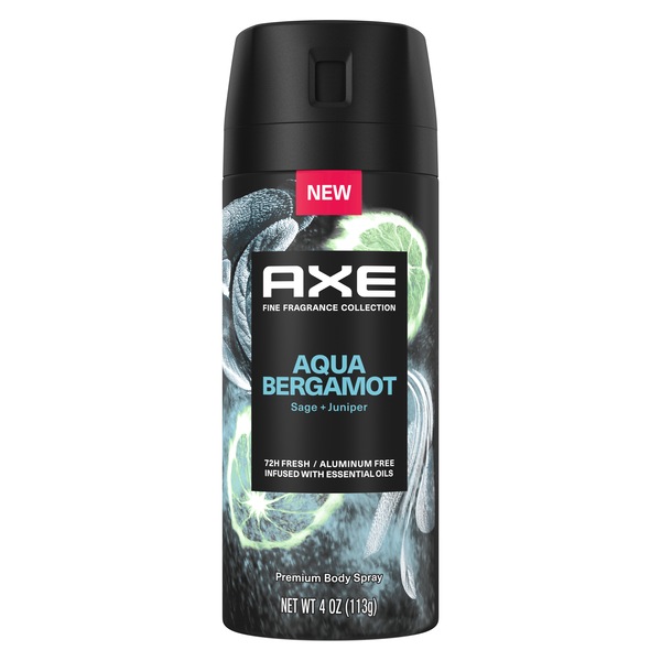 AXE Aluminum Free 72-Hour Body Spray, Aqua Bergamot | Pick Up In Store ...