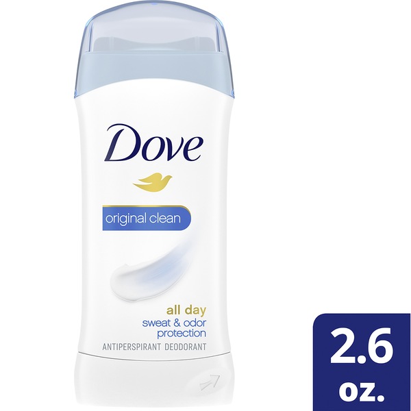 Dove All Day Antiperspirant & Deodorant Stick, Original Clean