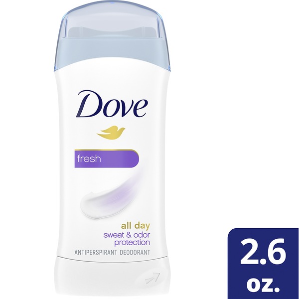 Dove All Day Antiperspirant & Deodorant Stick, Fresh, 2.6 OZ