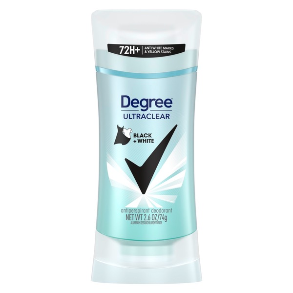 Degree Ultraclear 72-Hour Black + White Antiperspirant & Deodorant Stick, 2.6 OZ