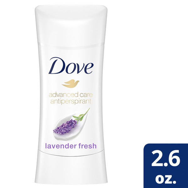 Dove Advanced Care 48-Hour Antiperspirant & Deodorant Stick, Lavender Fresh, 2.6 OZ