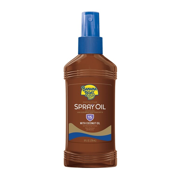 Banana Boat Deep Tanning Spray Oil, SPF 15, 8 OZ