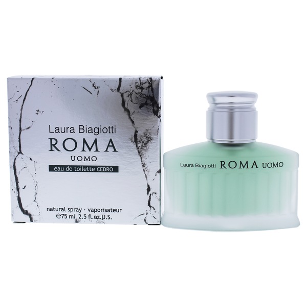 Roma Uomo Cedro by Laura Biagiotti para hombres - EDT en spray, 2.5 oz