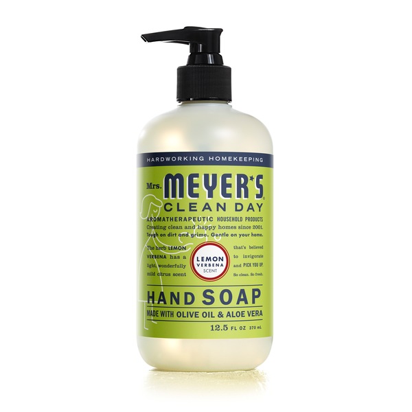 Mrs. Meyer's Clean Day Liquid Hand Soap, Lemon Verbena Scent, 12.5 OZ