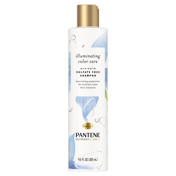 Pantene Nutrient Blends Illuminating Color Care Shampoo with Biotin, 9.6 OZ