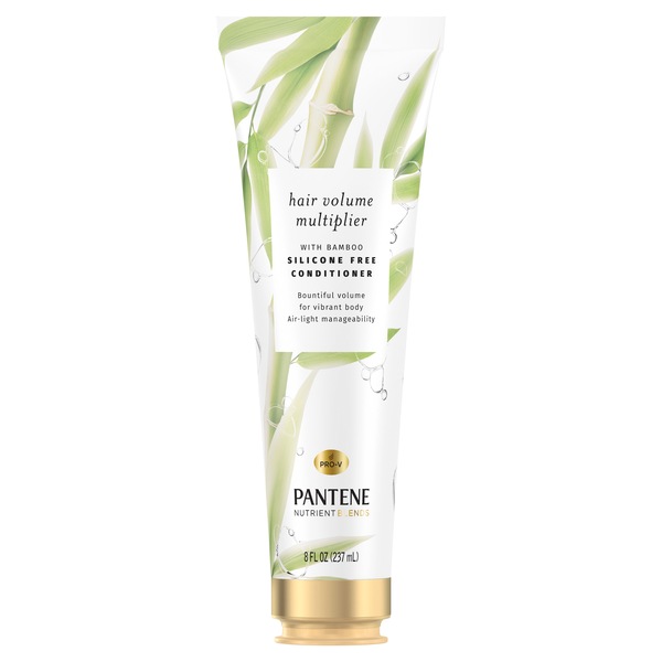 Pantene Nutrient Blends Hair Volume Multiplier Conditioner with Bamboo, 8 OZ