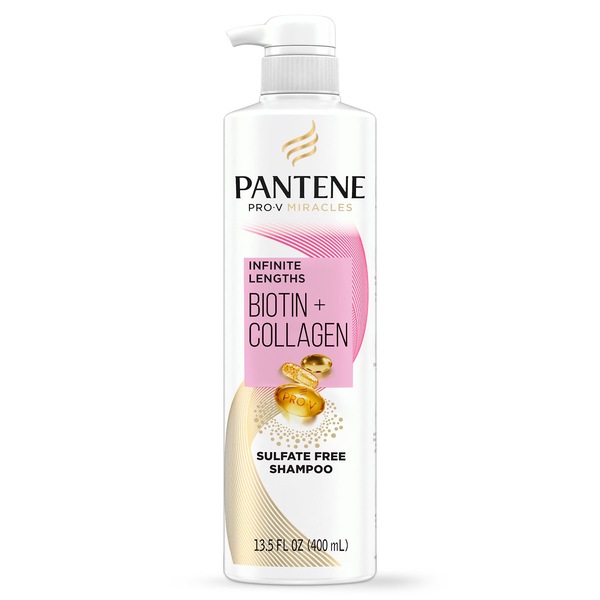 Pantene Pro-V Infinite Lengths Biotin & Collagen Shampoo, 13.5 OZ