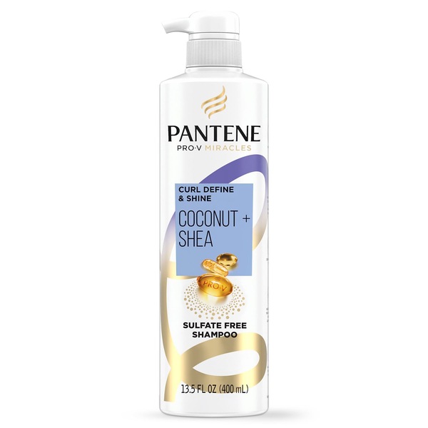 Pantene Pro-V Curl Define & Shine Coconut & Shea Shampoo, 13.5 OZ