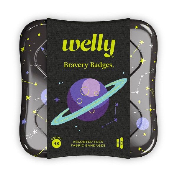 Welly Kids Space Bravery Badges Kit, Assorted, 48 CT