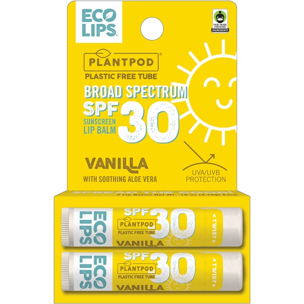 Eco Lips SPF 30 Vanilla Lip Balm