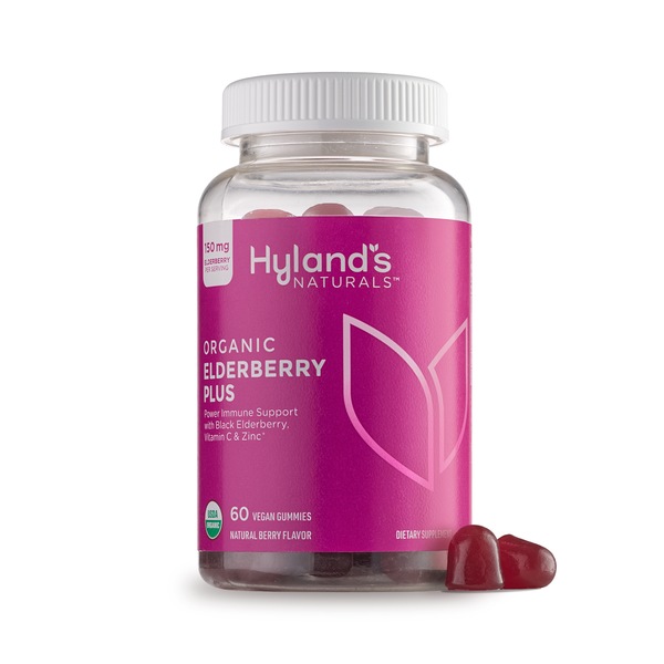 Hyland's Naturals Organic Elderberry Plus Gummies, 60 CT