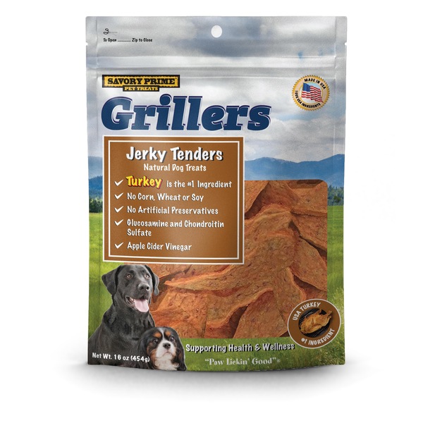 Savory Prime Pet Treats Grillers Turkey Tenders, 16oz