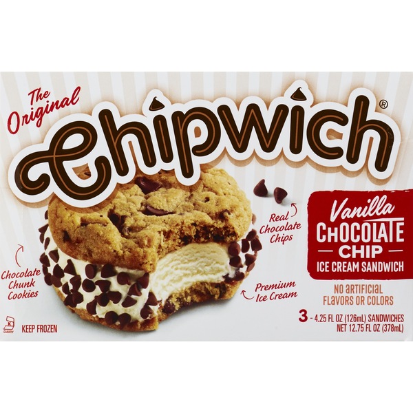 Chipwich Vanilla Chocolate Chip Ice Cream Sandwich