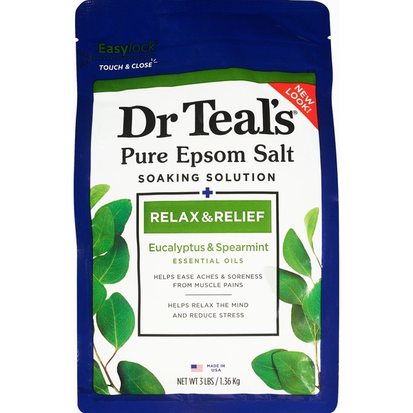Dr. Teal's Therapy Solutions - Solución de baño con sal de epsom para relajarse