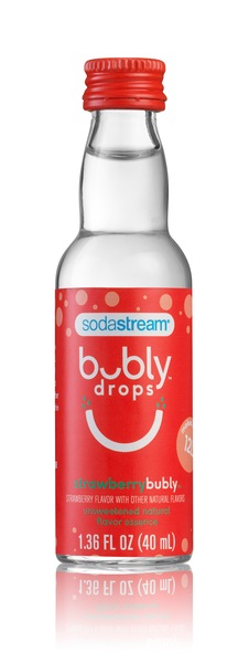 Strawberry bubly dropsTM for SodaStream, 1.36 fl.oz
