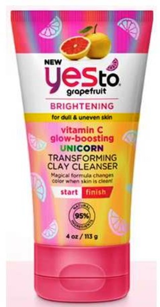 Yes To Grapefruit Brightening Unicorn Clay Cleanser, 4 OZ