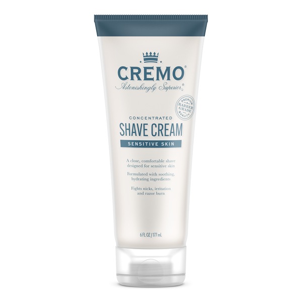 Cremo Concentrated Shave Cream for Sensitive Skin, 6 OZ