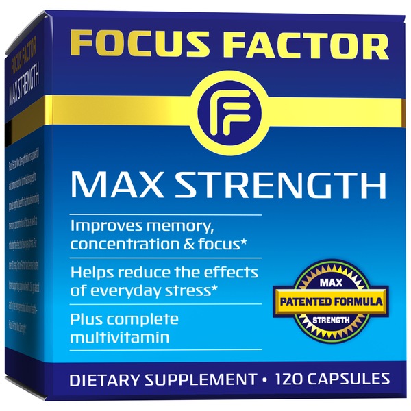 Focus Factor Max Strength Plus Multivitamin Capsules, 120 CT