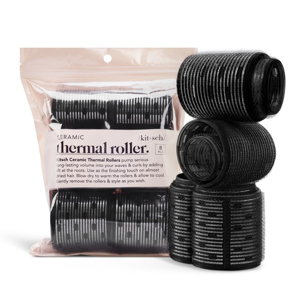 Kitsch Ceramic Thermal Rollers, 8 CT
