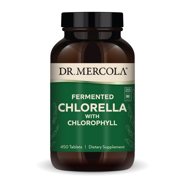 Dr. Mercola Fermented Chlorella Tablets, 450 CT
