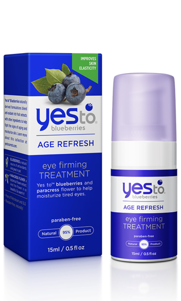 Yes To Blueberries - Tratamiento reafirmante para ojos, Age Refresh