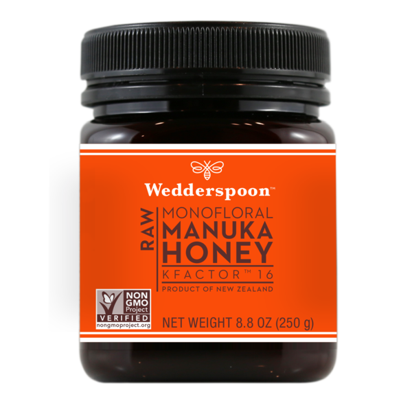 Wedderspoon Raw Monofloral Manuka Honey Kfactor 16, 8.8 OZ
