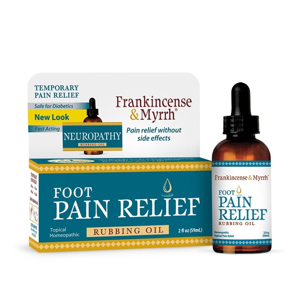 Frankincense & Myrrh Neuropathy Foot Pain Relief Rubbing Oil, 2 FL OZ