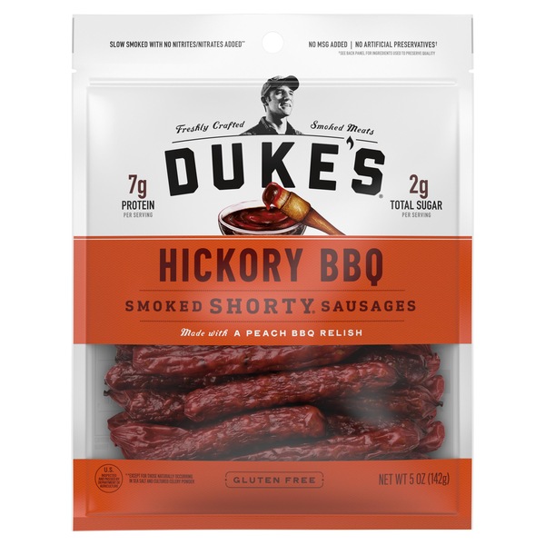 Duke's Hickory BBQ Smoked Shorty Sausages, 5 OZ