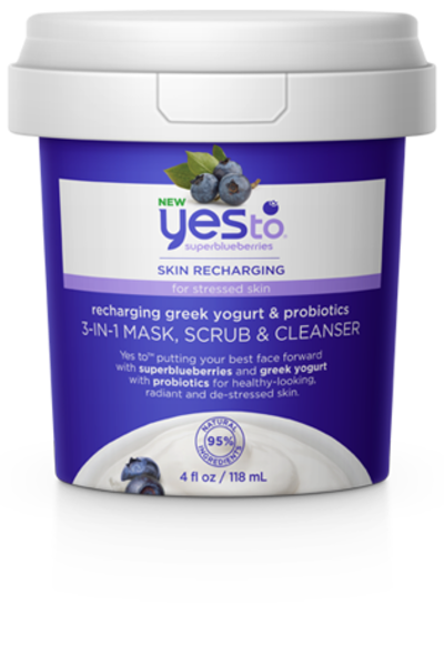 Yes To Blueberries 3-in-1 Cleanser, 4 OZ