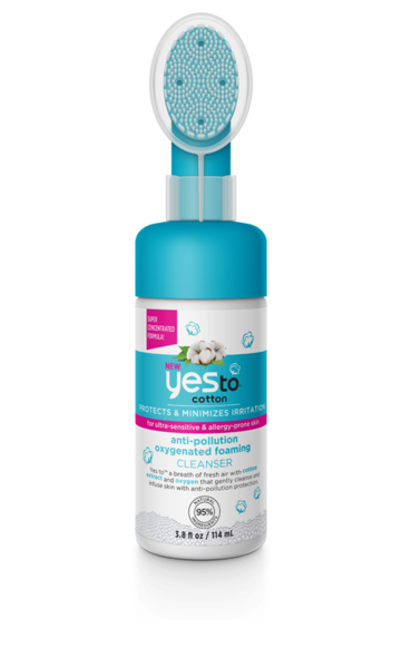 Yes To Cotton Oxygenated Foaming Cleanser, 3.8 OZ
