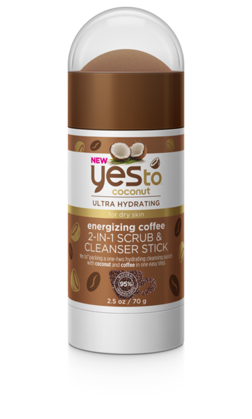Yes To Coconut Energizing Coffee 2 in 1 stick, 2 OZ