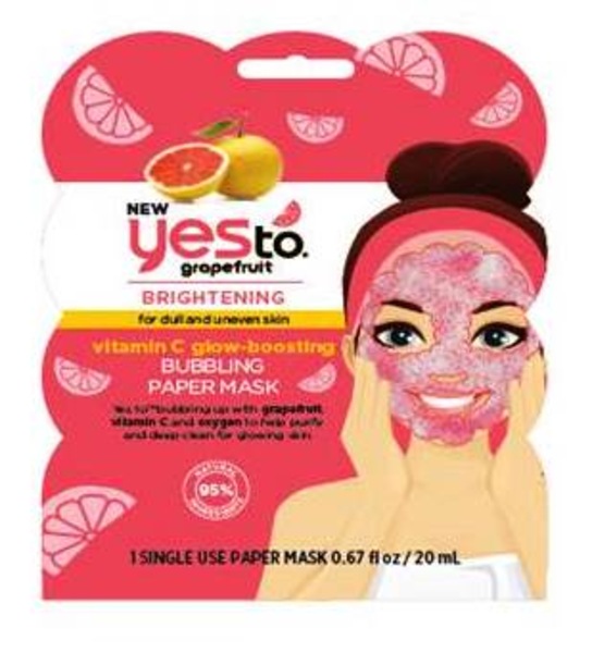 Yes To Grapefruit Vitamin C Boosting Bubbling Paper Mask