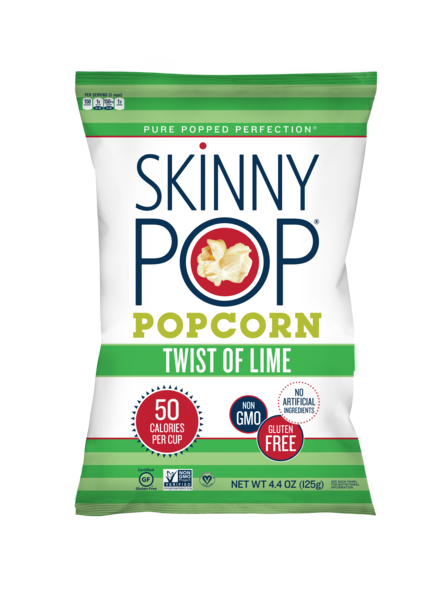 SkinnyPop Twist of Lime Popcorn, 4.4 oz
