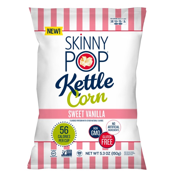 SkinnyPop Kettle Popcorn, Sweet Vanilla, 5.3 oz