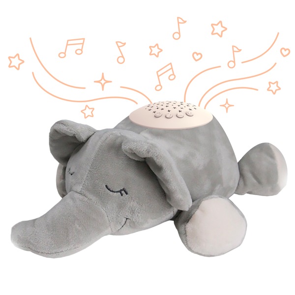 Pure Enrichment PureBaby Sound Sleepers Portable Sound Machine & Star Projector, Elephant