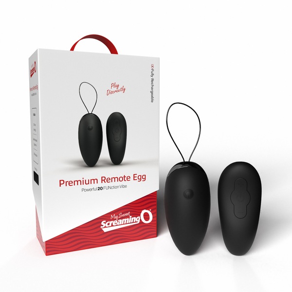 Screaming O Pleasure Products Premium Remote Egg, Black